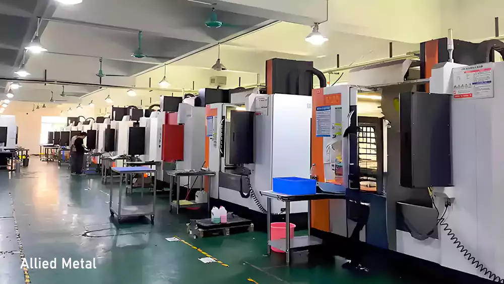 Modern Machining Shop at Allied Metal CNC Machining Facility 
