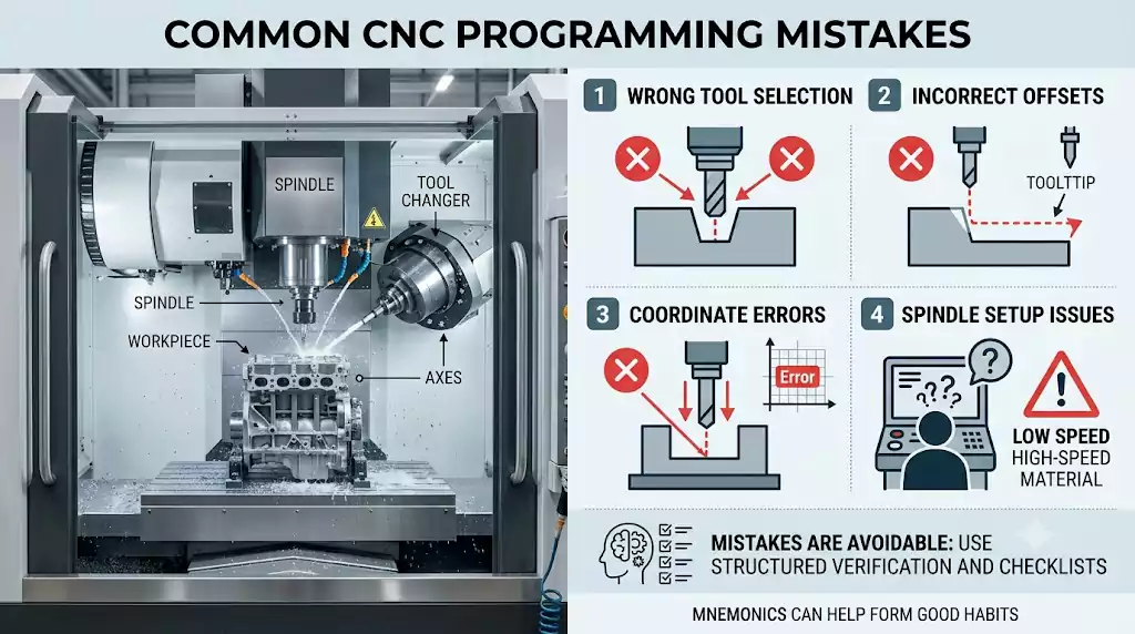 common CNC programming mistakes