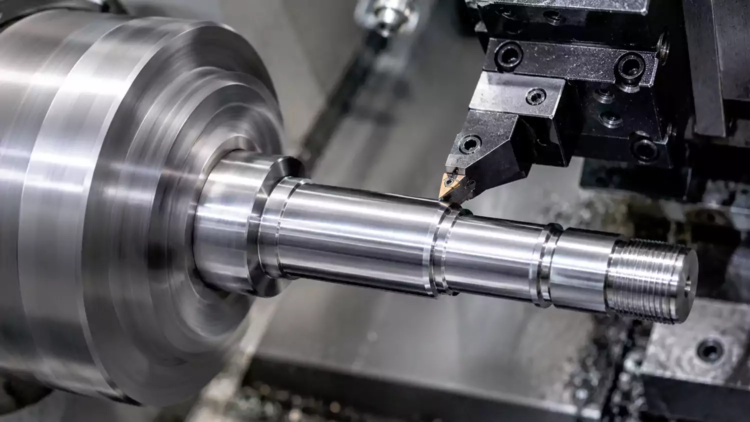 Custom machined shafts, pins, axles, and rotating components
